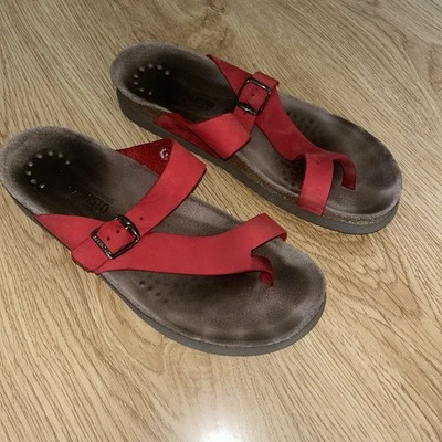 Mephisto Helen Mujer Sandalia Talla 41 Rojo Tirantes 9.5 Foto 1 de 4