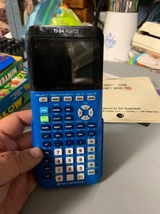 Texas Instruments TI84PLSCEBLUBRY TI-84 Plus Graphing Calculator - Picture 1 of 17
