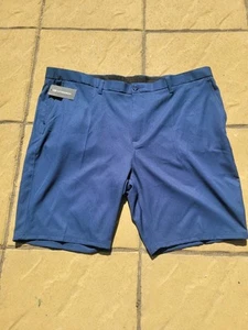 Cutter & Buck Golf Shorts Chino Blue Logo Size 46" New With Tags - Picture 1 of 6