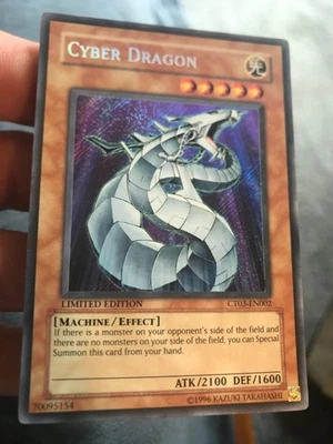 Cyber Dragon SECRET RARE CT03-EN002 2006 Collectors Tin Limited Edition - Image 1 of 3