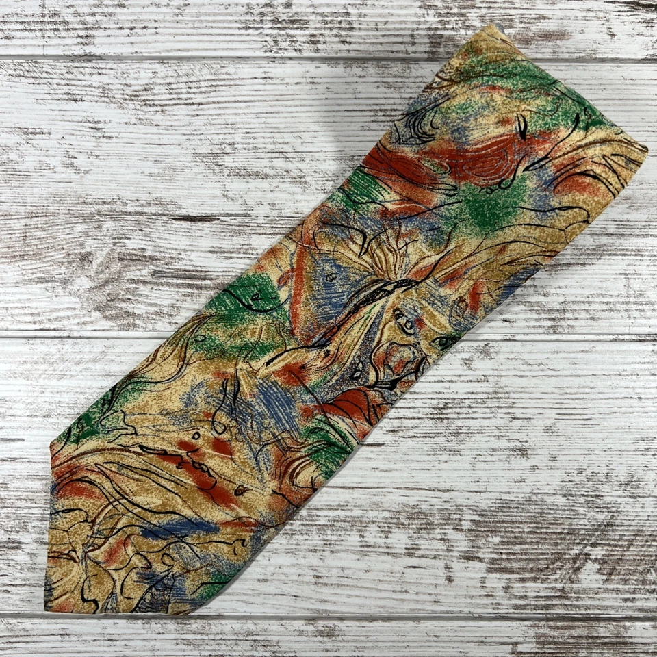 Miles Davis 男式领带(100% 真丝)美国制造 (L-55"/W-3.5"") 抽象艺术 — 第 1/4 张图片