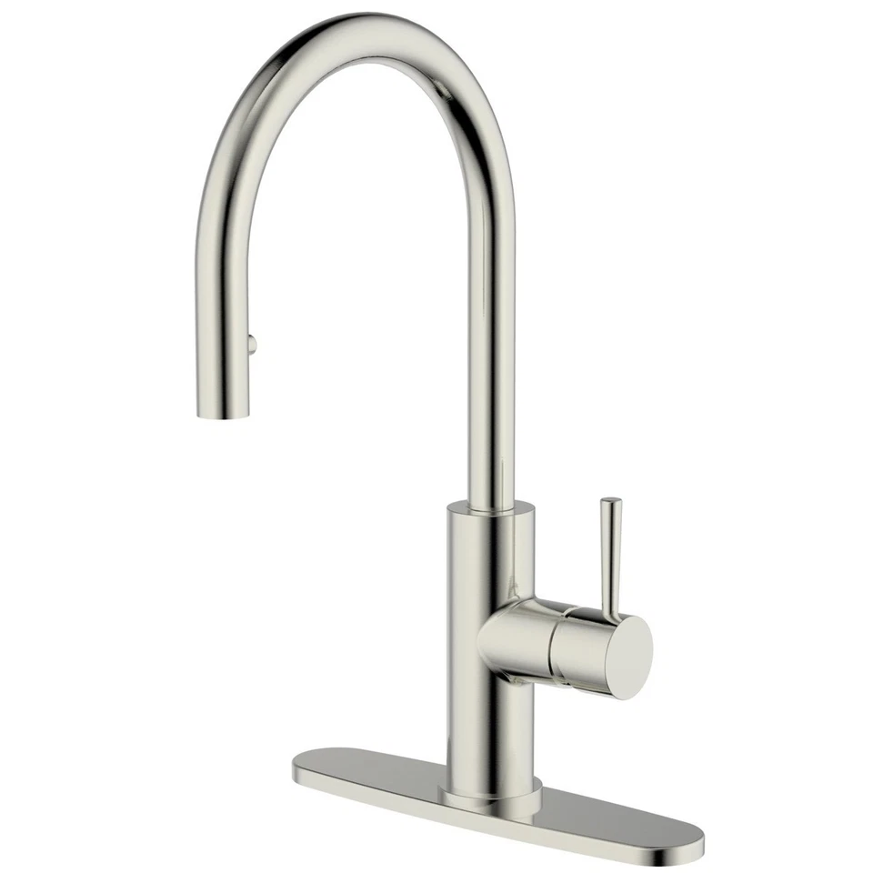 CMI CASMIR 192-6484 BRUSHED NICKEL PULLDOWN KITCHEN FAUCET - Image 1 of 1
