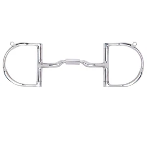 61TO 5 in Myler Horse Bit Dee W/ Hooks Low Port Comfort Snaffle - Picture 1 of 1
