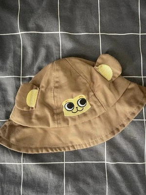 Lot of 2 Summer Hats for toddler/infant~ Brown 0-12 mo, White 12-36 mo  - Image 1 of 4