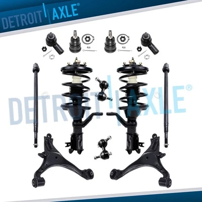 Kit de suspensión de barra estabilizadora de brazos de control de puntales delanteros de 12 piezas para Honda Civic 2003-2005 Foto 1 de 4