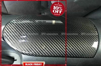 For Nissan Fairlady 370Z Z34 Dry Carbon Fiber Center storage armrest Stick Cover Foto 1 de 4