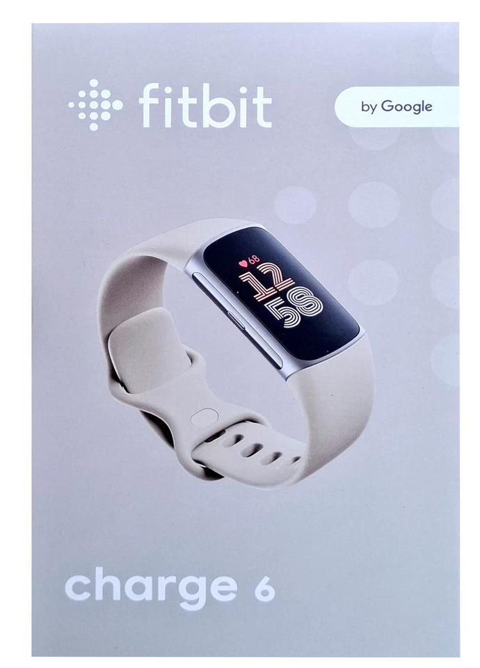Fitbit by Google Charge 6 Fitness-Tracker Porcelain/Aluminium Silber - Bild 1 von 2