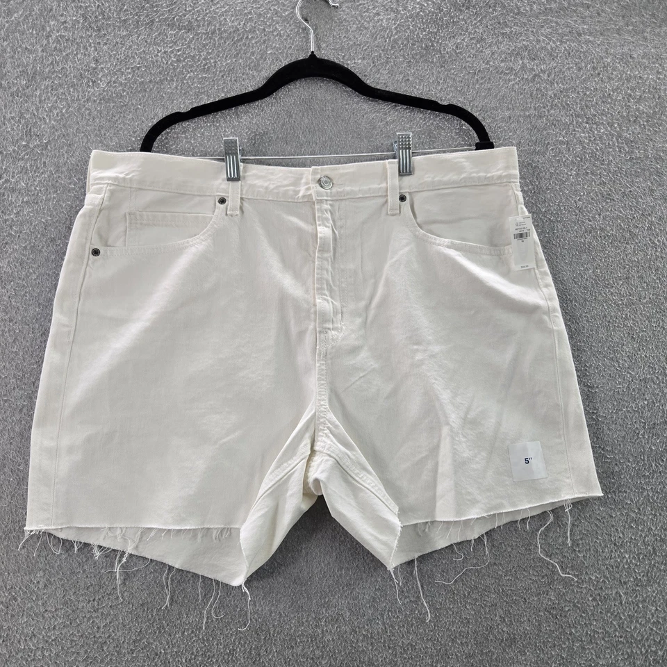 Pantalones cortos Old Navy para mujer 16 sarga blanca dobladillo crudo entrepierna de 5" Foto 1 de 4