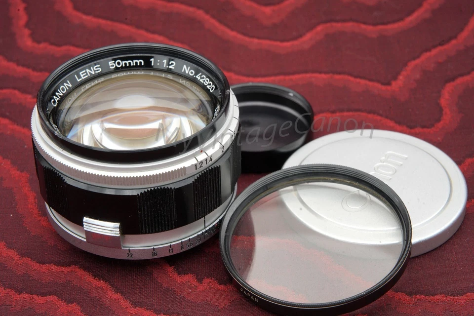 Canon Lens 50mm f1.2 LTM L39  with caps and uv filter, very clean from France - Bild 1 von 4