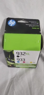 Cartucho de tinta estándar HP 932XL 933 negro alto rendimiento cian magenta amarillo nuevo  Foto 1 de 2