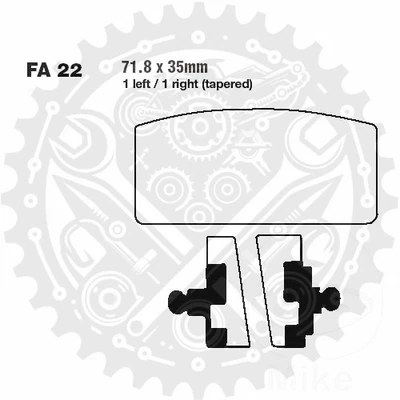 Nuevas pastillas de freno delanteras EBC Organic FA FA022 BMW R 90 S 1973-1976 Foto 1 de 4