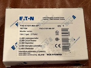Eaton FAZ-C13/1-NA-SP , 3A Miniature Circuit Circuit Breaker, New in Box - Picture 1 of 2