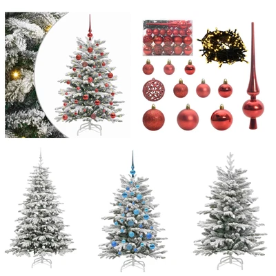 Künstlicher Weihnachtsbaum Christbaum Tannenbaum Kunstbaum Klappbar Beschneit - Bild 1 von 4