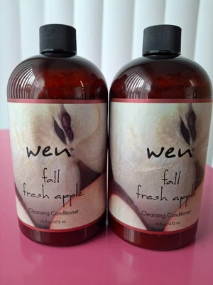 Lot of 2 Wen by Chaz Dean FALL FRESH APPLE Cleansing Conditioner 16 fl oz - Image 1 of 4