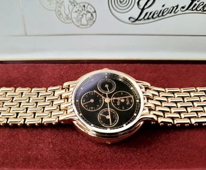 Reloj retro muy raro Lucien Piccard Manhattan para hombre nuevo en caja - Imagen 1 de 14