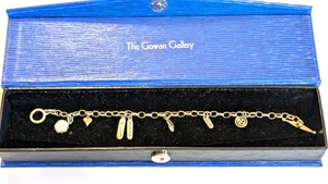 Solid sterling silver charm bracelet by Nick Hubbard - boxed - Picture 1 of 12