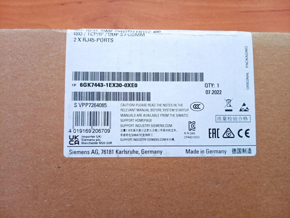 Siemens 6GK7443-1EX30-0XE0 CPU - Grau