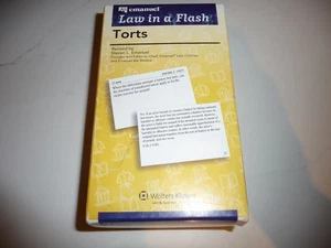 Emanuel Law in a Flash TORTS Flashcards-Law School & Bar Exams-Free Shipping - Picture 1 of 10
