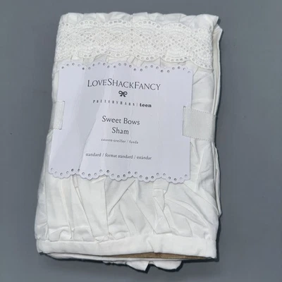 Arcos dulces de lujo Pottery Barn Teen Standard Sham LoveShack Foto 1 de 4