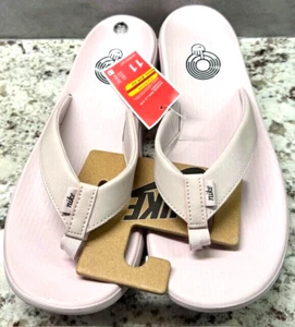 Nike Bella Kai Flip Flop Sandals Womens Size 11 Thongs Light Pink AO3622-607 NEW - Picture 1 of 3