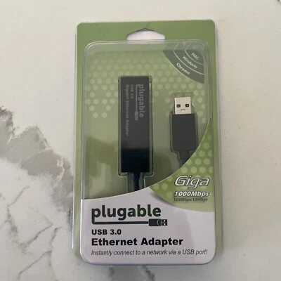 Plugable USB3-E1000 USB 3.0 Gigabit Ethernet LAN Network Adapter Switch SEALED! - Image 1 of 2