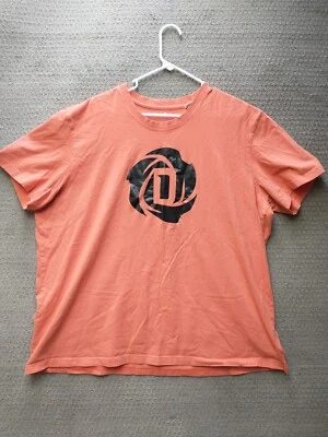 Adidas Shirt Adult 3XL Orange Short Sleeve Crew Neck Casual Men's  - Image 1 of 4