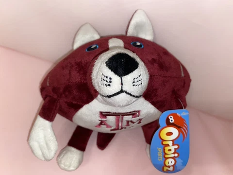 Texas Aggie Football PlushDog Obiez Sports Maroon & White 6" w/Tags (2011) Cover