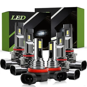 For Toyota RAV4 2006 2007-2012  LED Headlight High&Low Beam Fog Light Bulbs Kit - Picture 1 of 11