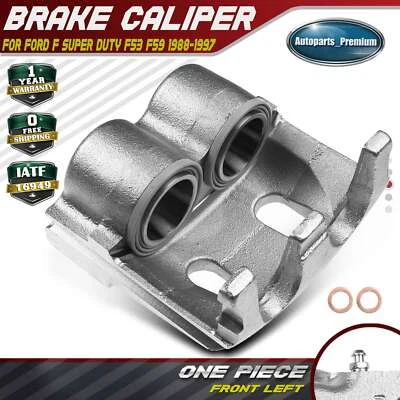 Pinza de freno del conductor delantero con 2 pistones para Ford F Super Duty F53 F59 1988-1997 Foto 1 de 4