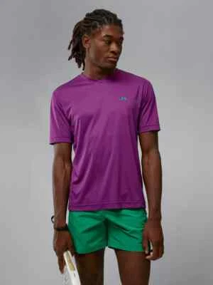 Camiseta J Lindeberg Hombre ACTIVE AMJT07208 Q266 Gloxinia Púrpura Mediana NUEVA Foto 1 de 4