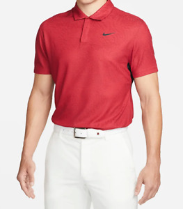Nike Shirt Men's M Dri-FIT ADV Tiger Woods Polo Golf Red 
