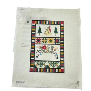 Artists Collection Canvas Winter Sampler HS2407 Christmas Floral Design - Picture 1 of 6