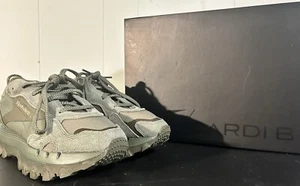 Reebok Cardi B x Classic Leather Hunter Green Womens exclusive limited size 7.5 - Picture 1 of 8