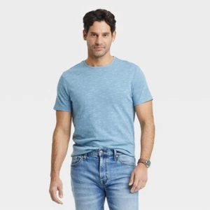 Goodfellow Friendship Blue Heathered T-Shirt Men's Standard Fit XXL NWT - Picture 1 of 11