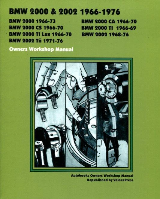 Libro de reparación manual de taller BMW 2002 2000 GUÍA DE TALLER LIBROS AUTOMÁTICOS HAYNES Foto 1 de 1