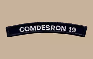 US Navy Comdesron Commander Zerstörer Squadron 19 UIM Schulter Wippe Tab - Bild 1 von 1