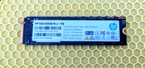 HP EX920 M.2 1TB PCIe 3.1 X4 Nvme 3D TLC NAND Internal Solid State Drive (SSD) - Afbeelding 1 van 3