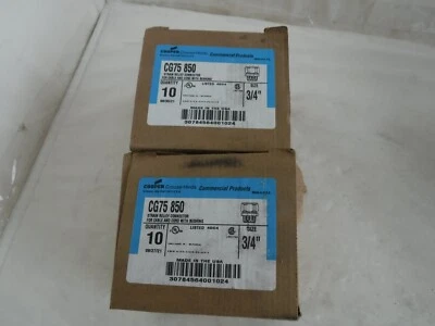 Cooper Crouse-Hinds  CG75 850 3/4'' strain relief purple connectors (Qty Of 20) - Image 1 of 4