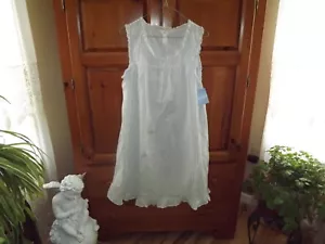 HTF Stripped Women Adonna Sleepwear Nightgown Sleeveless Granny Core Medium - Picture 1 of 7