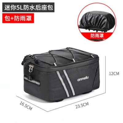 Portabicicletas Trasero Bolsa Ciclismo Bicicleta Grande Almacenamiento Impermeable Cubierta de Lluvia 5L 8L 12L Foto 1 de 4