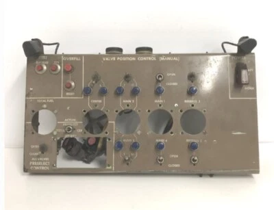 Panel de control de posición de válvula de avión Boeing 747 344U0007-5 Foto 1 de 2