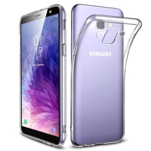 Pour Samsung Galaxy J6 PLUS 2018 Coque Gel Silicone Lisse Transparent - Zdjęcie 1 z 1