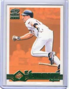 B.J. SURHOFF 2000 Pacific Paramount EMERALD GREEN #34 - ORIOLES - Picture 1 of 1