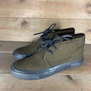 frye ludlow mens size 8 shoes green wool comfort lace up chukka sneakers - Picture 1 of 8