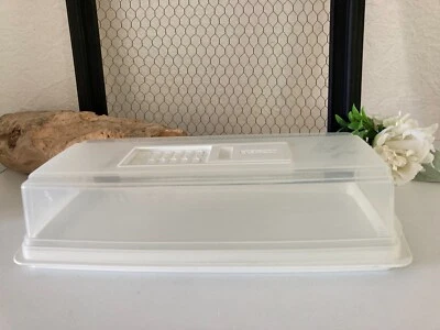 724⚜️ Cloche Plateau à Fromages, Cave à Fromage Tefal en Plastique Blanc - Photo 1/4