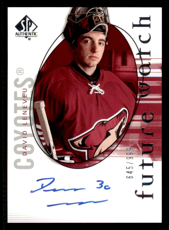 2005-06 SP Authentic #179 David Leneveu AU RC /999 (ref 240369) - Image 1 of 2
