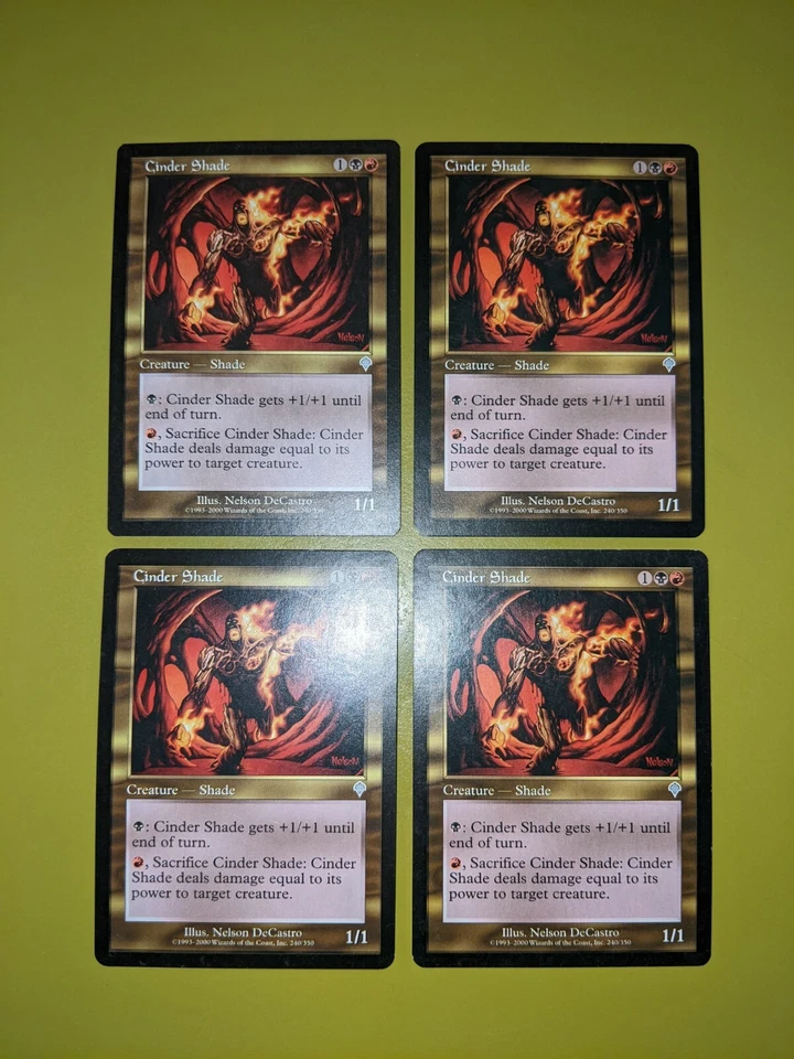 Cinder Shade x4 Invasion 4x Playset Magic the Gathering MTG - Image 1 of 1