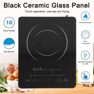 2200W Portable Electric Single Induction Hob Built-In Timer Overheat Protection - Picture 1 of 10