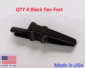 QTY 4 Box Fan Replacement Feet -Stronger than Original! SOLID! USA LASKO BLACK - Picture 1 of 4