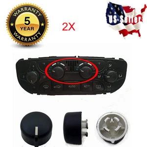 2X For Mercedes C Class Temperature Control Air Conditioner Climate Control Knob - Picture 1 of 5
